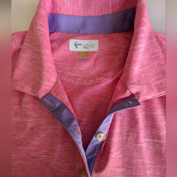 Greg Norman Women's Pink Polo Shirt - Size Med - Picture 3 of 7